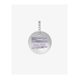 Engravable Topaz Disc Pendant