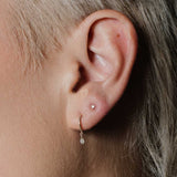 Pierced Diamond Earrings