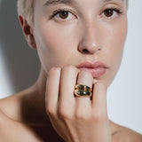 heroyne Small Big Dome Ring 9k Echtgold 3